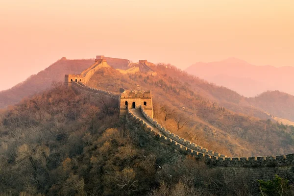 Gran Muralla puesta de sol — Foto de Stock