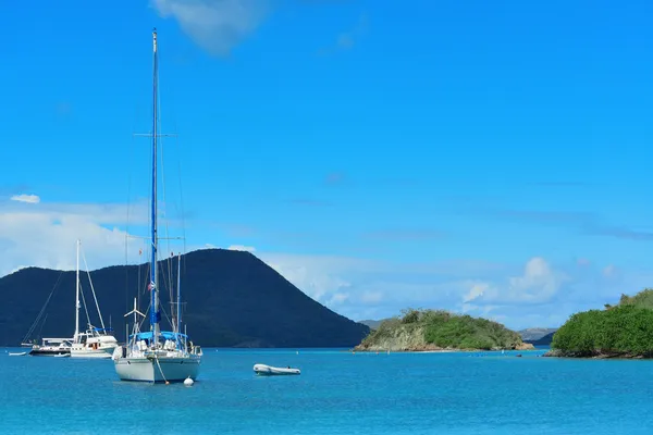 Ilhas virgens barco — Fotografia de Stock