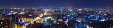 Beijing at night clipart