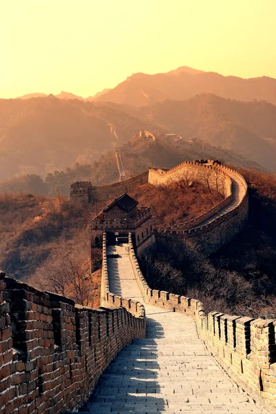 Gran Muralla mañana — Foto de Stock