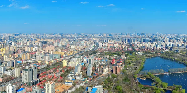 Letecký pohled na Peking — Stock fotografie