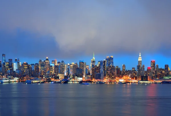 New york şehri akşam — Stok fotoğraf