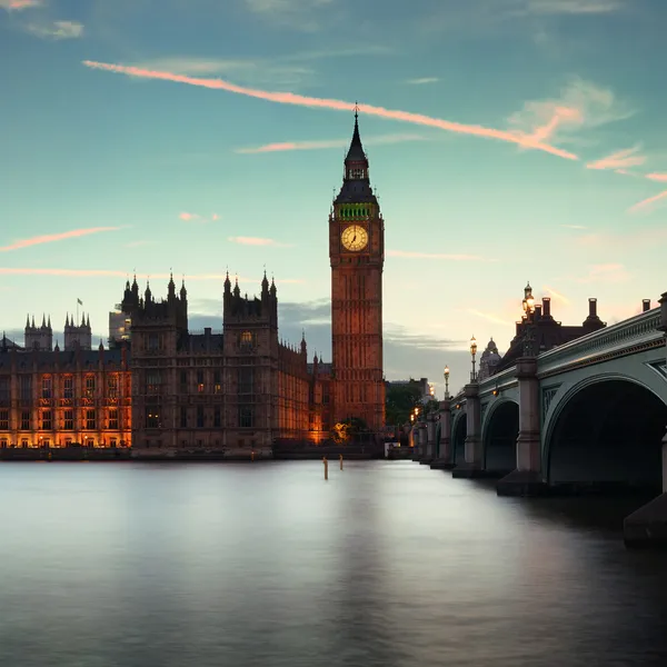 Londen in de schemering — Stockfoto
