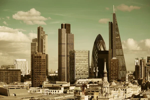 伦敦城市屋顶 — 图库照片