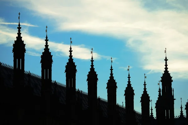 Silueta del Palacio de Westminster —  Fotos de Stock