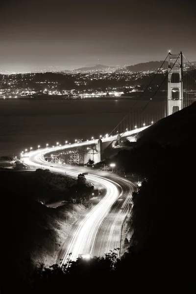 Мост Золотые ворота ночью — стоковое фото