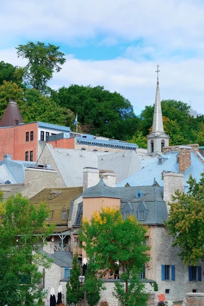 Vecchi edifici a Quebec City — Foto Stock