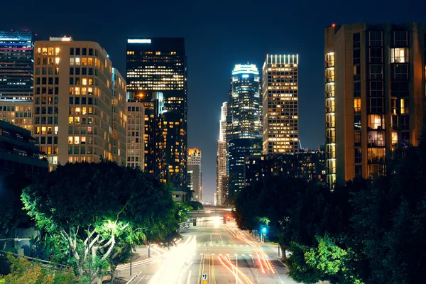 Los Angeles at night — Stock Photo, Image