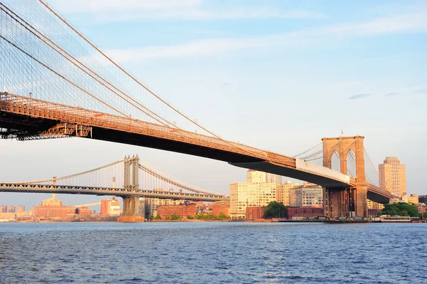 Nowym Jorku manhattan Most Brookliński — Zdjęcie stockowe