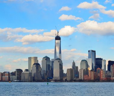 Şehir merkezindeki manhattan skyline