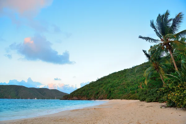 Puesta de sol playa — Foto de Stock