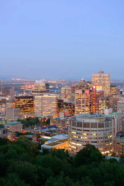 Montreal in der Abenddämmerung — Stockfoto