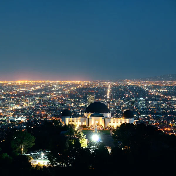 Los Angeles på natten — Stockfoto