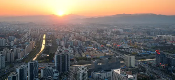 Peking západ slunce — Stock fotografie