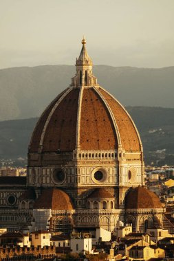 Duomo Santa Maria Del Fiore, Floransa İtalya Kubbesi Yakından.