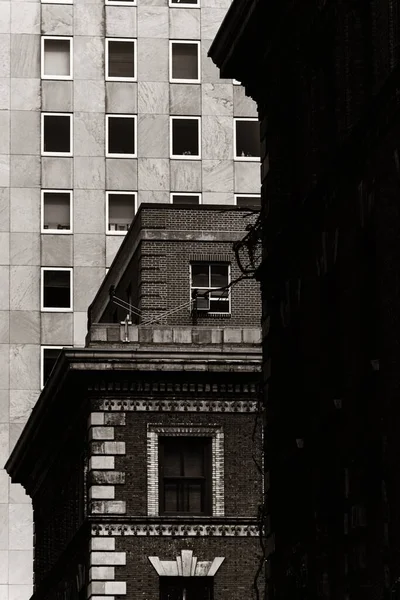 New York City Městské Ulice Pohled Historickou Architekturou — Stock fotografie