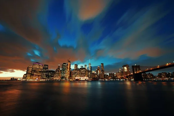 New York City Skyline Urban View Historical Architecture — Stock Photo, Image