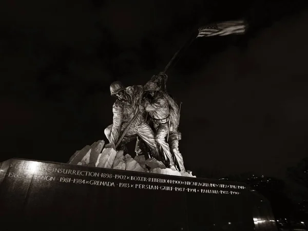 Nahaufnahme Des Kriegsdenkmals Des Marine Corps Washington — Stockfoto