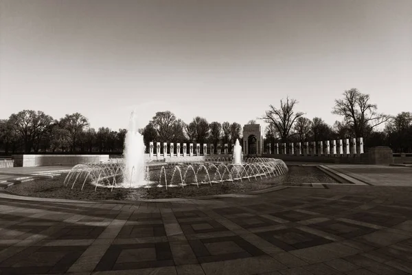 Wwii Memorial Fountain Washington — Stock Photo, Image