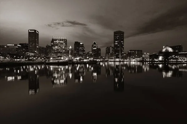 Baltimore Inner Harbor District View Urban Buildings — Stock Photo, Image