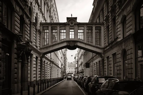 Straatzicht Met Historische Gebouwen Praag Tsjechië — Stockfoto