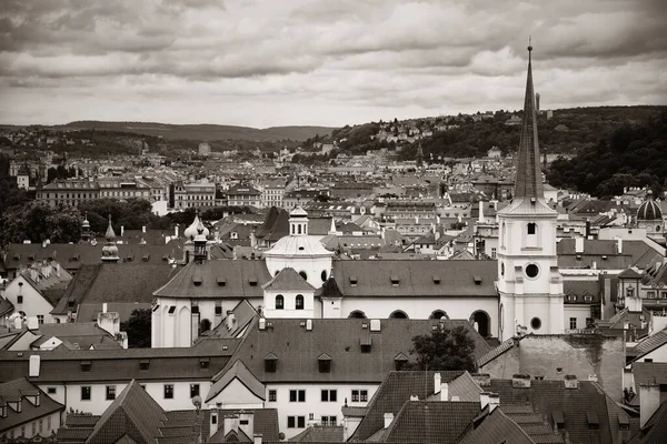 Прага Вид Крышу Историческими Зданиями Чехии — стоковое фото