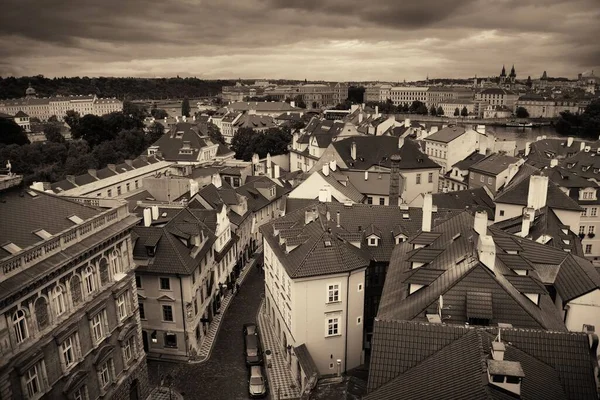 Prague Skyline Rooftop View Historical Buildings Czech Republic — Stock Photo, Image