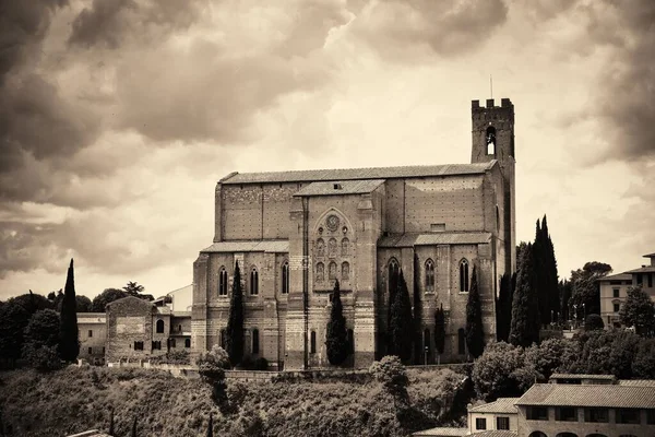 Basilica San Domenico Old Medieval Town Siena Italy — Stock Photo, Image