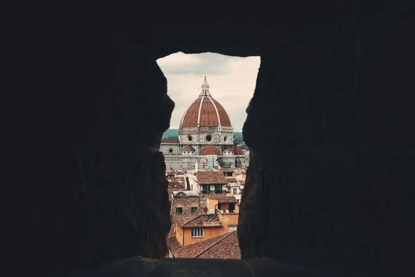 Duomo Santa Maria Del Fiore Firenze Italia Sett Fra Klokketårnet – stockfoto