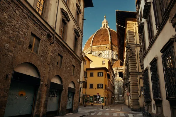 Duomo Santa Maria Del Fiore Street View Florence Italy — Stock Photo, Image