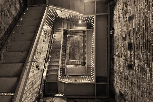 卢卡钟楼内的楼梯 意大利的历史建筑 — 图库照片