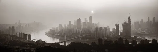 Chongqing Městské Architektury Panorama Města Panorama Číně — Stock fotografie