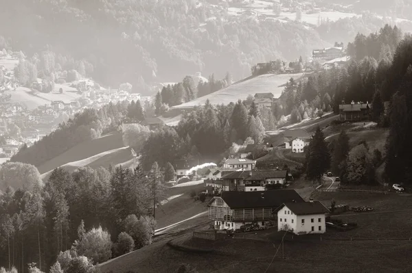 Bâtiments Village Dolomites Italie Nord — Photo