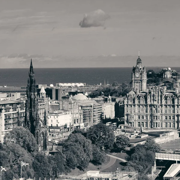 Edinburgh Stad Uitzicht Het Dak Met Historische Architecturen Verenigd Koninkrijk — Stockfoto