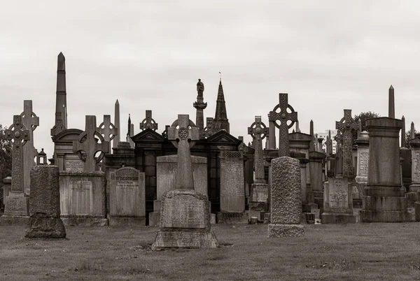 Glasgow Necropolis Victorian Cemetery Closeup View Scotland United Kingdom — Stock fotografie