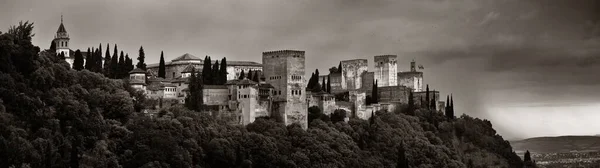 Granada Alhambra Vista Panorâmica Sobre Montanha Espanha — Fotografia de Stock