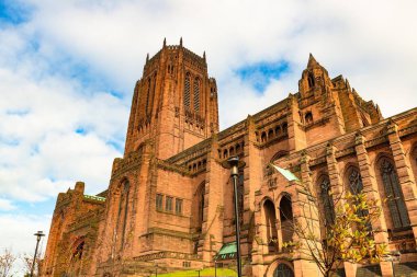 Liverpool Anglikan Katedrali tarihi mimarisi İngiltere, İngiltere 'de yakın çekim görüntüsü
