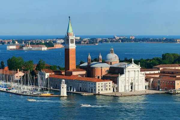 Vista Aérea Isla San Giorgio Maggiore Venecia Italia — Foto de Stock