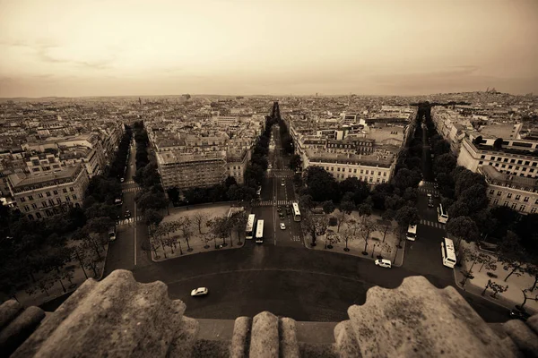 파리의 옥상에서 바라본 프랑스의 — 스톡 사진