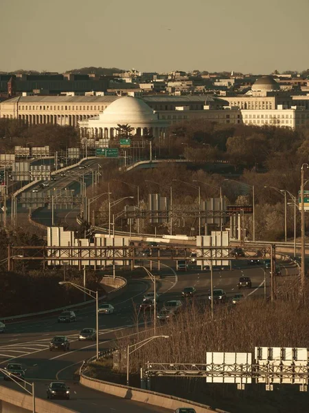 Washington Stad Stadssiluett Med Byggnader — Stockfoto