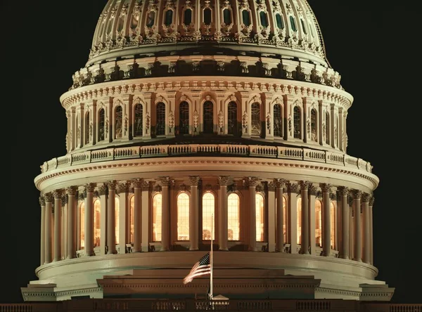 Amerikai Capitol Hill Kupola Közelkép Washington — Stock Fotó