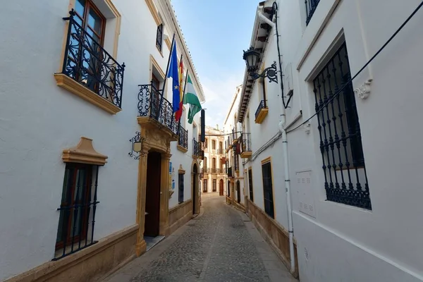 Ronda Vista Calle Con Edificios Antiguos España — Foto de Stock
