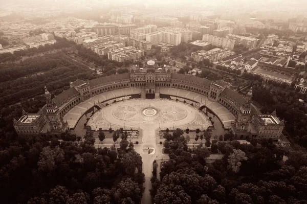 Plaza Espana Espagne Vue Aérienne Séville Espagne — Photo