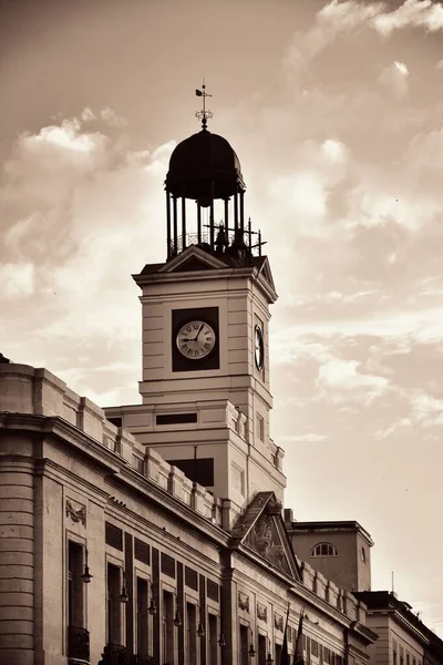 Bell Tower Royal House Post Office Real Casa Correos Puerta — Stock Photo, Image