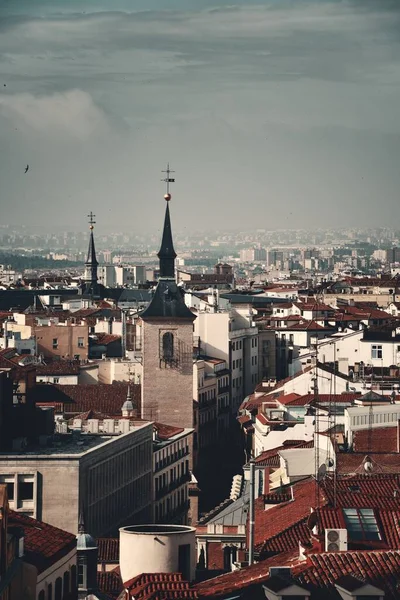 스페인의 건물들과 종탑이 마드리드의 — 스톡 사진
