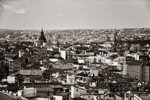 Madrider Dachterrasse Mit Blick Auf Die Skyline Der Stadt Spanien — Stockfoto