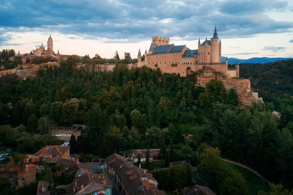 Alcazar Von Segovia Als Berühmtes Wahrzeichen Spaniens — Stockfoto
