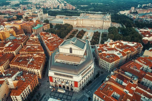 Мадридская Опера Видом Исторические Здания Испании — стоковое фото