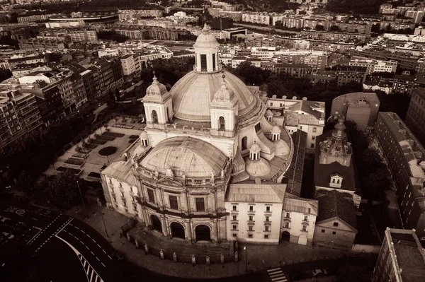 Veduta Aerea Della Basilica Reale San Francisco Grande All Alba — Foto Stock