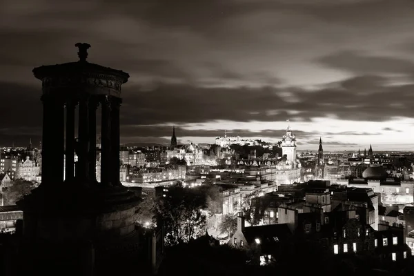 Edinburgh City View Night — Stock Photo, Image